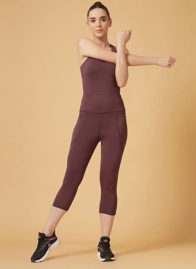 CUKOO High-Rise Slim-Fit Rapid-Dry Three-Fourth Tights - Image 5